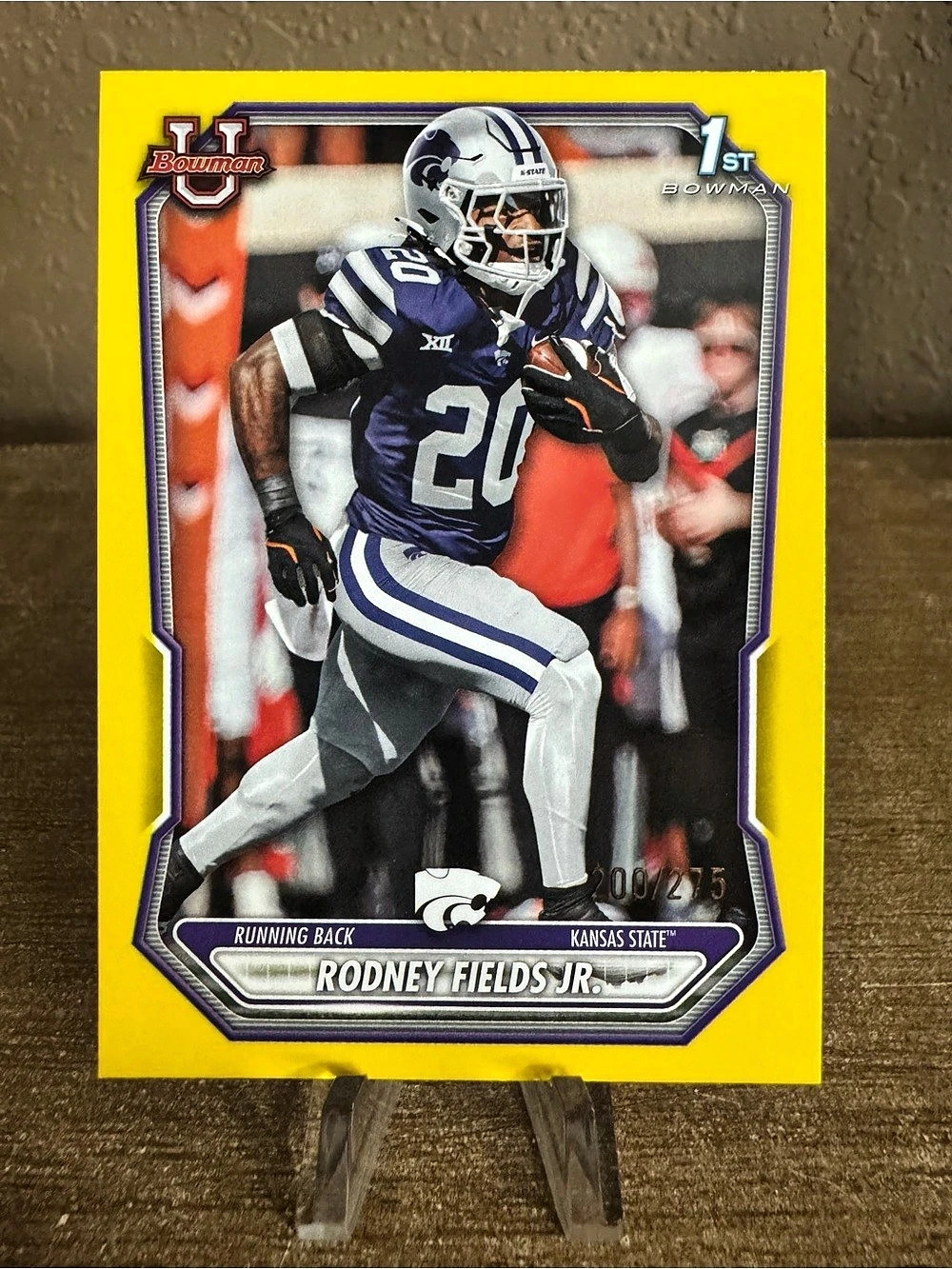 2026 Bowman 1st Football Rodney Fields Jr #BPP-121 Yellow /275